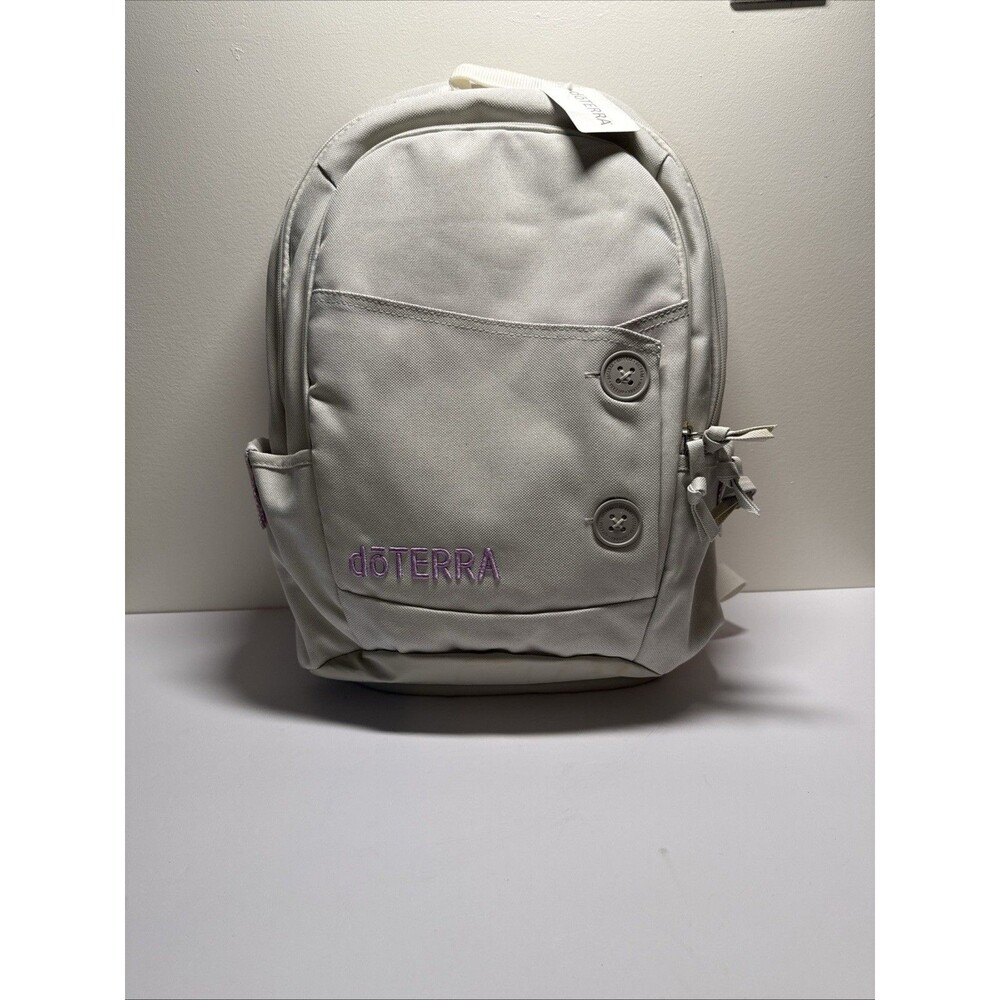 doTERRA Back Pack Large Compartment Gray Purple NWT
